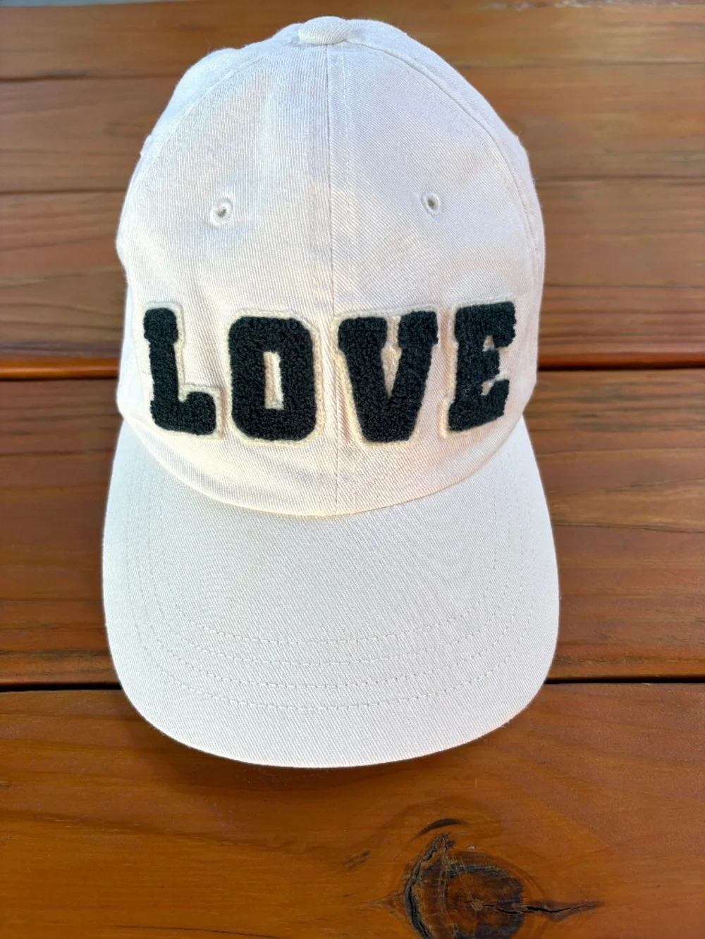 Tory Sport x Tory Burch Love Baseball Cap Cream and Blue